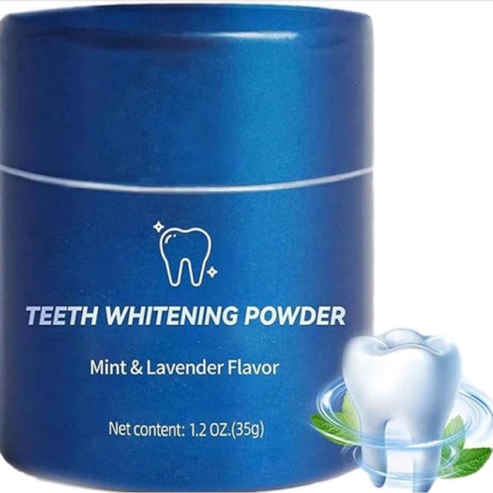 Teeth Whitening Powder Whitening Kit Deep Cleaning & Fresh Breath Lavender Mint